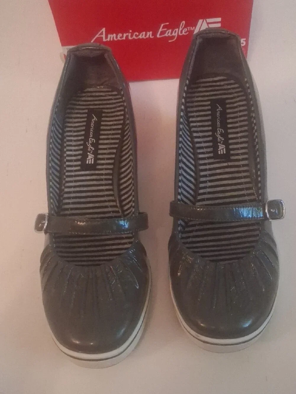 American Eagle Outfitters Girls' Black Mary Jane Flats with Buckle